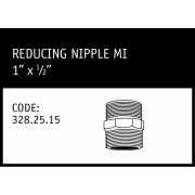 Marley Philmac Reducing Nipple MI 1" x ½" - 328.25.15